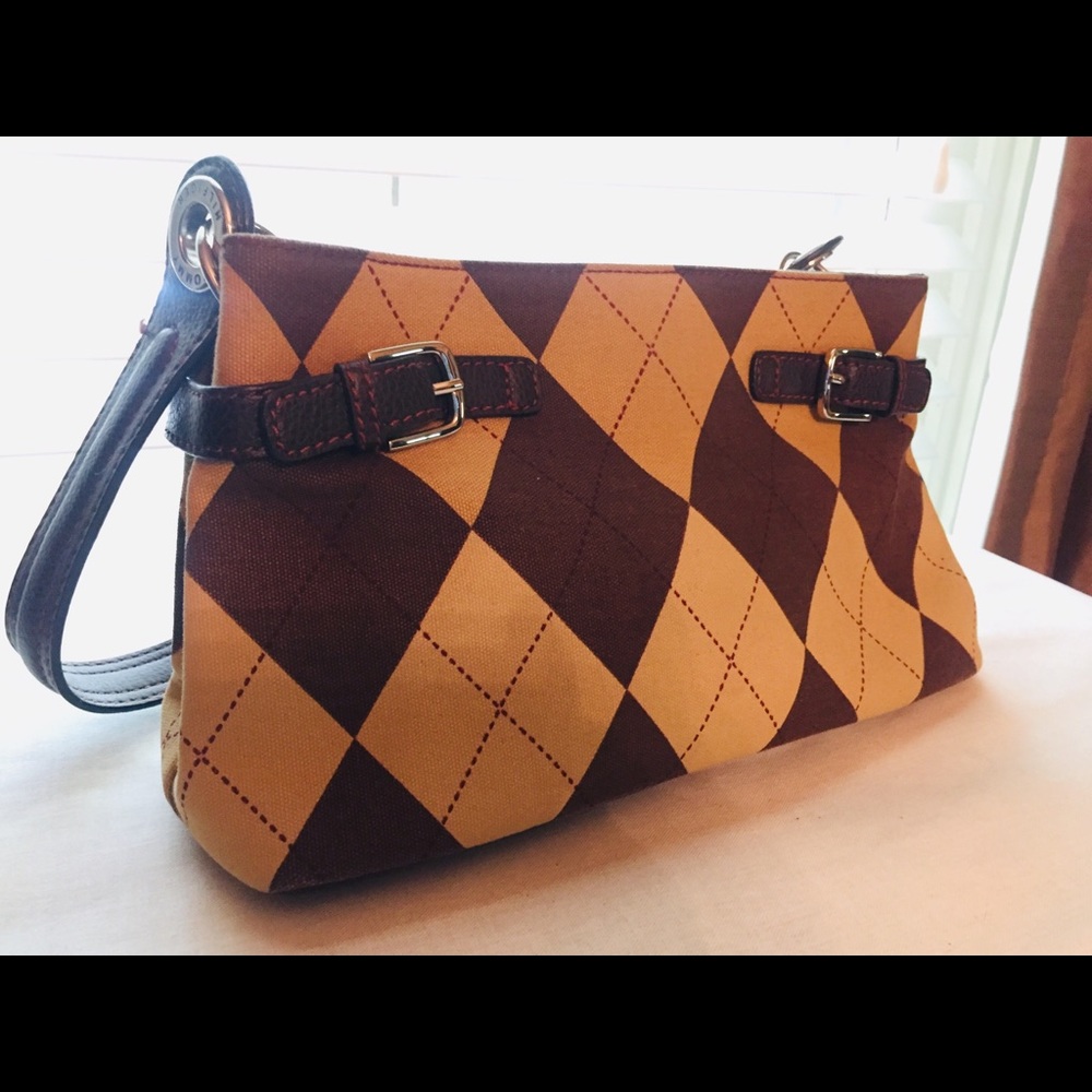 Tommy Hilfiger Brown and Gold Marquis Handbag